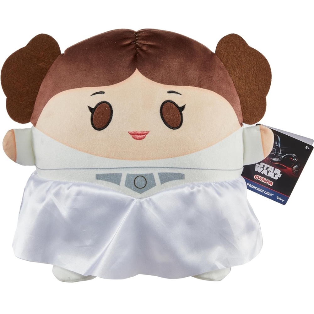 CHOOSE ONE Disney 10” Star Wars Cuutopia Plush Chewbacca or Leia NWT